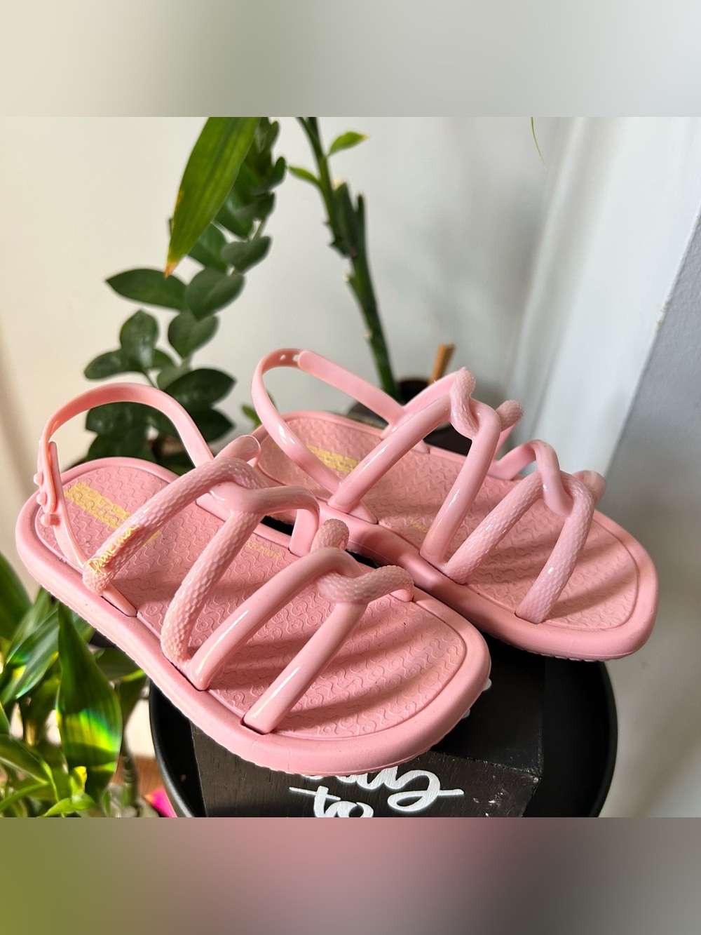 Ipanema Meu Sol Baby Sandals pink jelly Flexible Trendy Open-Toe Toddler size 8
